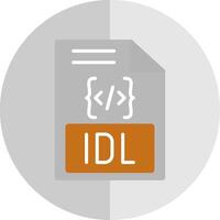 Idl Flat Scale Icon Design vector