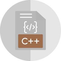 C Flat Scale Icon Design vector