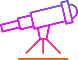 Stargazing Line Gradient Icon Design vector