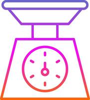Weighing Machine Line Gradient Icon Design vector