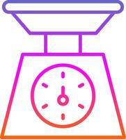 Weighing Machine Line Gradient Icon Design vector