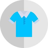 polo camisa plano escala icono diseño vector