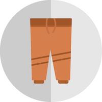 Trousers Flat Scale Icon Design vector