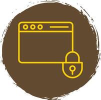 Web Security Line Gradient Icon Design vector