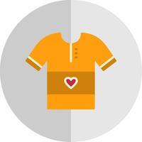 Shirt Flat Scale Icon Design vector