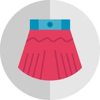 Skirt Flat Scale Icon Design vector