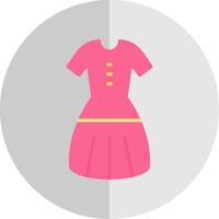 Dress Flat Scale Icon Design vector