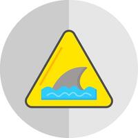 Warning Sign Flat Scale Icon Design vector