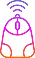 Mouse Line Gradient Icon Design vector