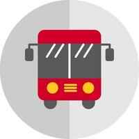 autobús plano escala icono diseño vector