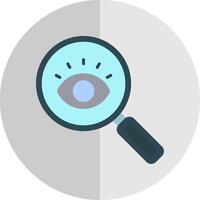 Magnifying Glass Flat Scale Icon Design vector