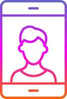 Photo Line Gradient Icon Design vector