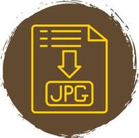 Jpg Line Gradient Icon Design vector