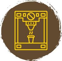 Coffee Machine Line Gradient Icon Design vector
