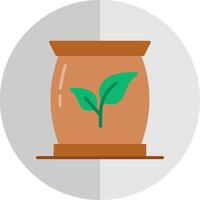 Fertilizer Flat Scale Icon Design vector