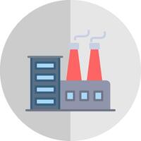 Power Plant Flat Scale Icon Design vector