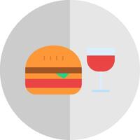 rápido comida plano escala icono diseño vector