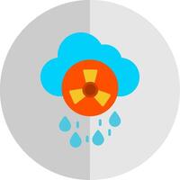 Acid Rain Flat Scale Icon Design vector