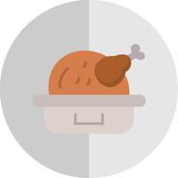 Roast Flat Scale Icon Design vector