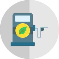 Biofuel Flat Scale Icon Design vector