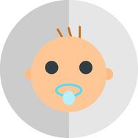 Baby Flat Scale Icon Design vector