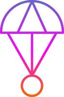 Skydive Line Gradient Icon Design vector