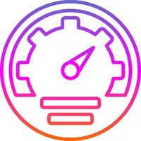 Gauge Line Gradient Icon Design vector