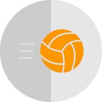 Volley Ball Flat Scale Icon Design vector