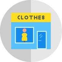 Fashion store Flat Scale Icon Design vector