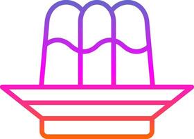 Jelly Line Gradient Icon Design vector