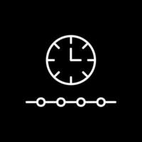 Free Time Line Inverted Icon Design vector