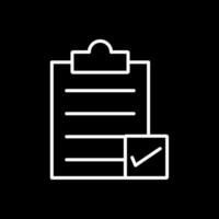 Directory Submission Line Inverted Icon Design vector
