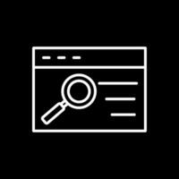 Quality Assurance Line Inverted Icon Design vector