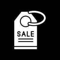 Sale Glyph Inverted Icon Design vector