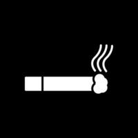 Cigarette Glyph Inverted Icon Design vector