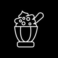Sorbet Line Inverted Icon Design vector