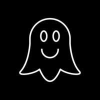 Ghost Line Inverted Icon Design vector