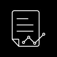 Data Report Line Inverted Icon Design vector