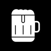 Bar Glyph Inverted Icon Design vector