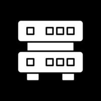 Data Quality Glyph Inverted Icon Design vector