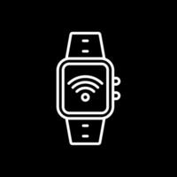 Wi-fi Line Inverted Icon Design vector