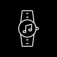 Music Line Inverted Icon Design vector