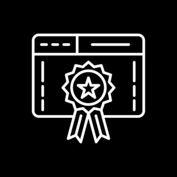 Web Page Line Inverted Icon Design vector