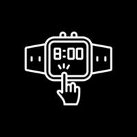 Touchscreen Line Inverted Icon Design vector