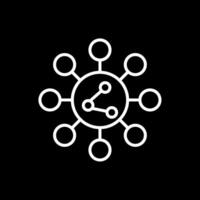 Share Line Inverted Icon Design vector