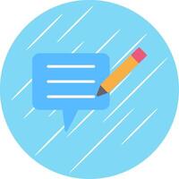 Blog Flat Circle Icon Design vector