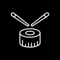 Sushi Line Inverted Icon Design vector