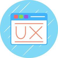 User Experience Flat Circle Icon Design vector