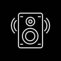 Speaker Line Inverted Icon Design vector