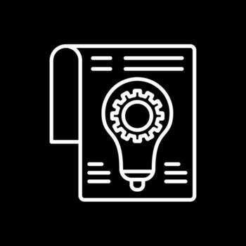 Development Line Inverted Icon Design vector